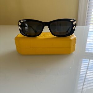 Swarovski Black Sunglasses with Crystal Details